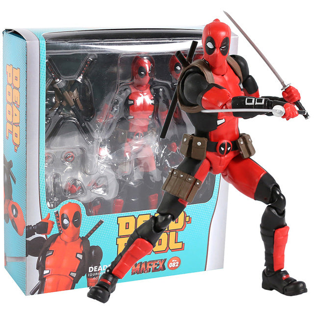 Marvel Avengers Action Figures 6": Spiderman, Thor, Ironman, Deadpool, Venom, Iron Spider by Mafex Poseable Articulating, NEW