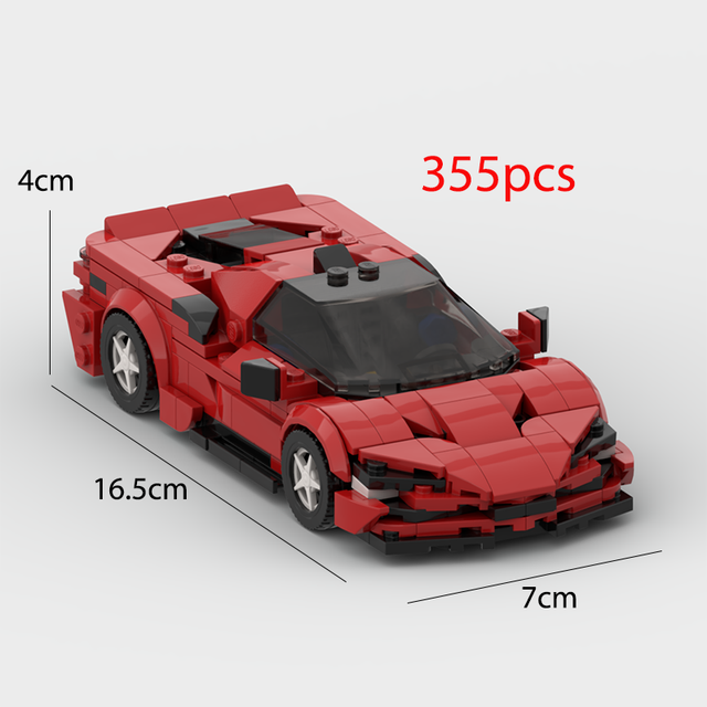 Ferrari Roma F1, Rafa, FXXK, SF90, SP3, F400, Building Bricks Blocks Red Racing Car, AMB, NEW*