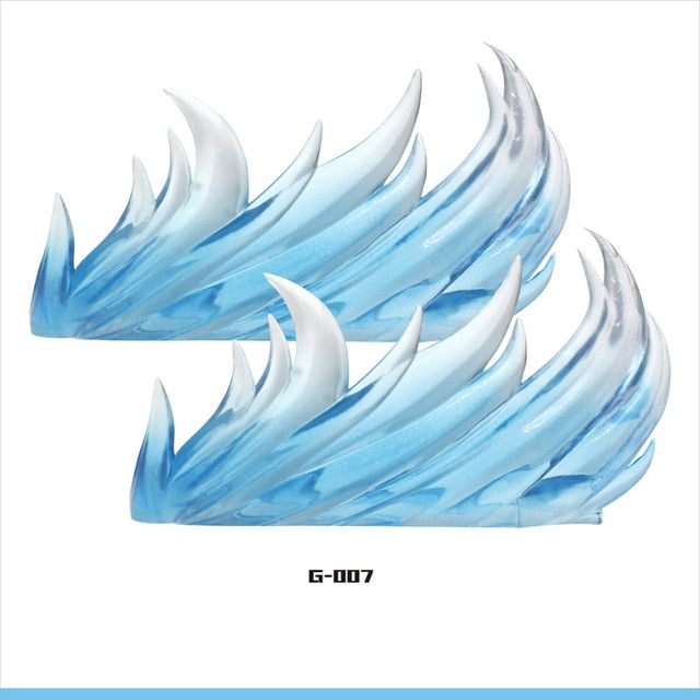Anime Action Figure Toy Accessories Flame, Fire, Lightning, Water Accents for Figures NEW