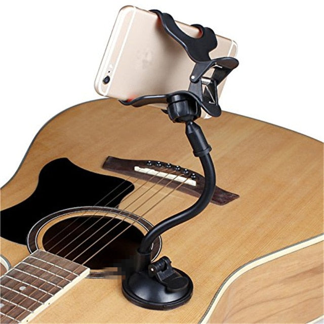 Guitar Head Mobile Phone Clip Clamp Musicians, Content Creators, Live Streaming NEW