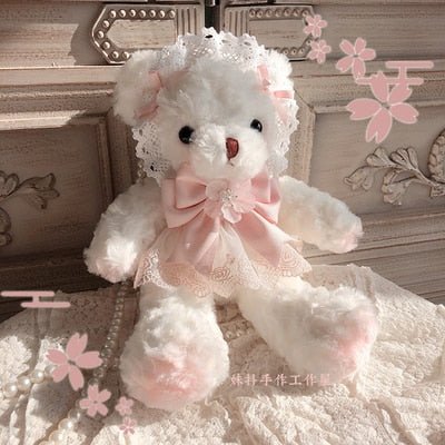Valentines Day Pink White Adorable Sakura Bear Shoulder Bag