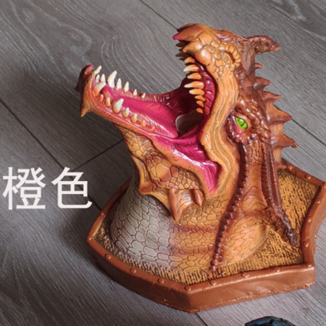 Fire Breathing Dragon 3D Wall Sculpture LED Lighted + Fog Machine NEW