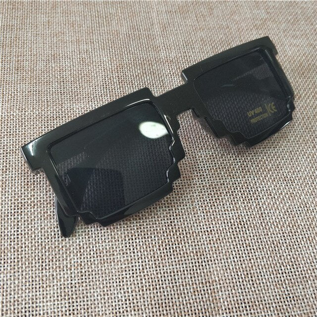 Mosaic Minecraft Video Game Cosplay Sunglasses Green Cosplay Costume Accessory 100% UV protection NEW