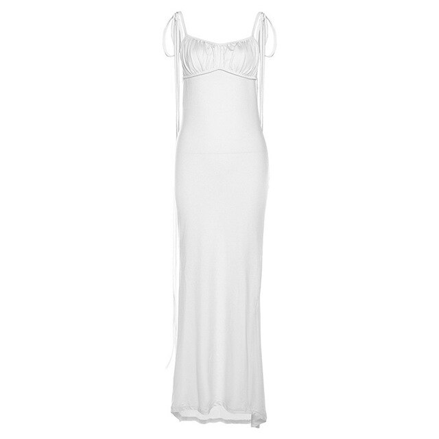 Backless Wrap Hip Long Sling Dress Formal Wear Elegant Gown Fitted, Bodycon Silhouette NEW