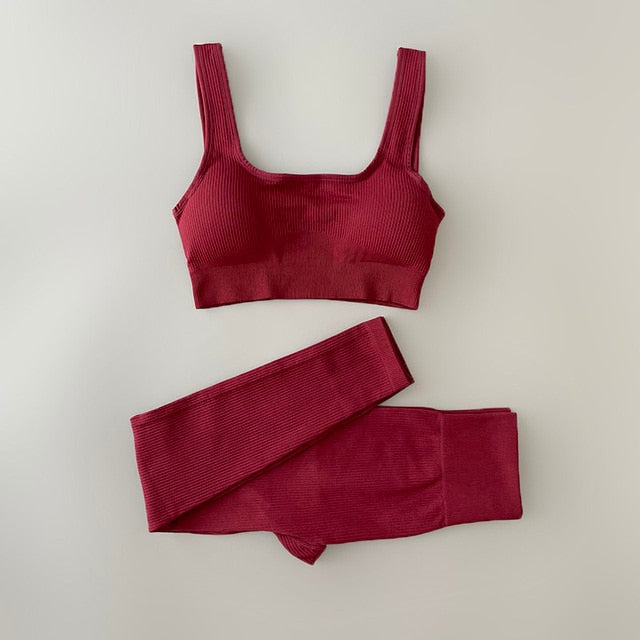 Yoga Clothing Set Pants Top Tank 2pcs Comfortable, Flexibility, and Style Many Colors NEW