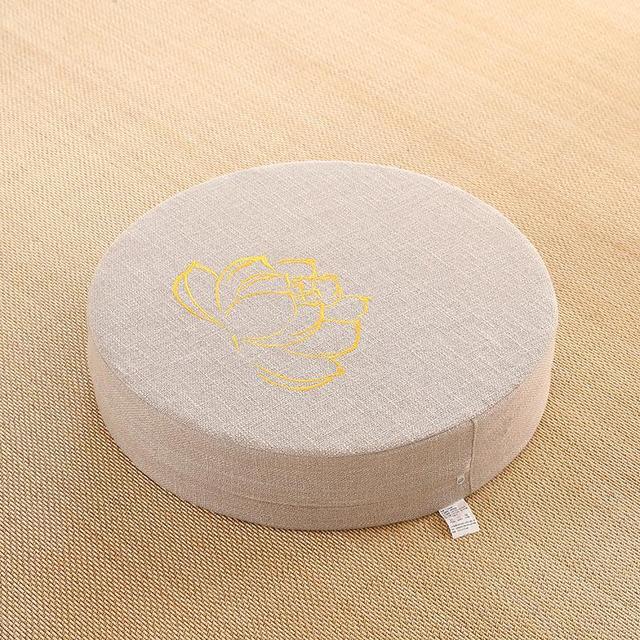 Yoga Meditation Portable Cushion Mat 40X6CM High Quality Foam Removeable Washable Cover NEW