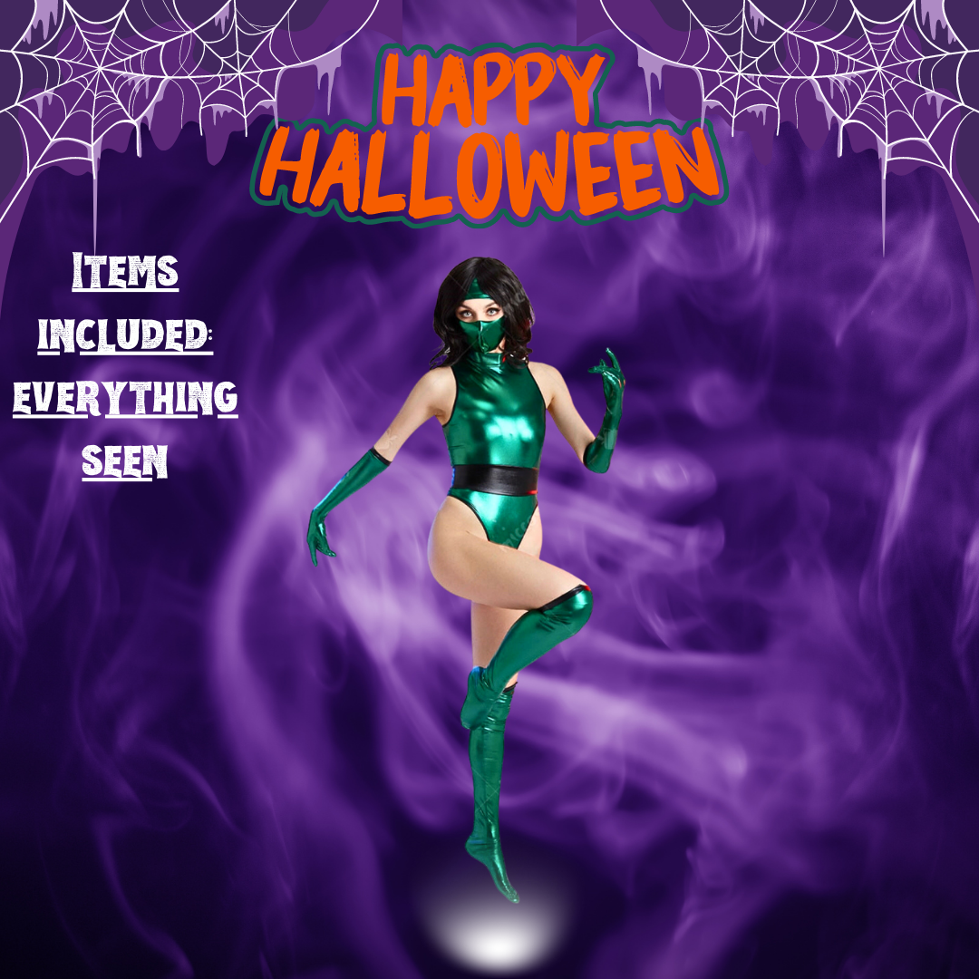 Ninja Costumes Women Stealth Warrior, Cosplay Halloween Costume Multiple Colors, NEW