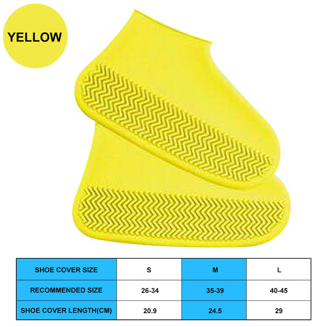 Waterproof Rubber Shoe Boot Cover Silicon Stay Dry Clean Many Colors NEW