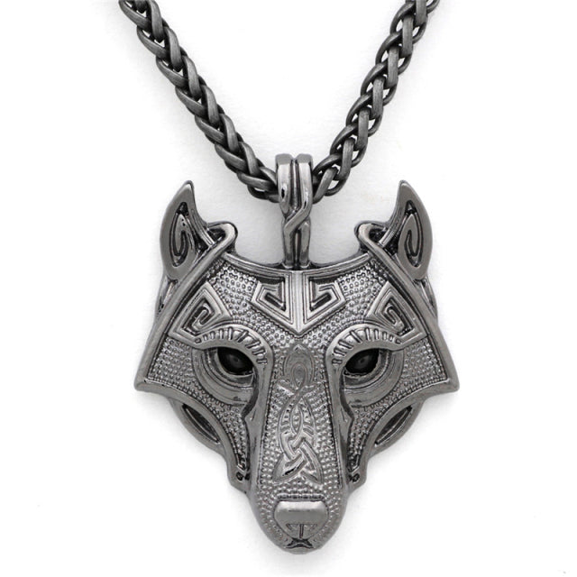Viking Necklace Red Silver Green Black Cooper Leather Chain, AMB, NEW!