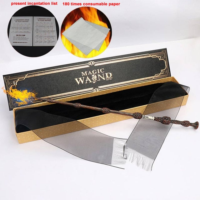 Harry Potter Styled Fire Flasher Magic Wands, Emit Sprays of Flame Cosplay Costume Accessory NEW