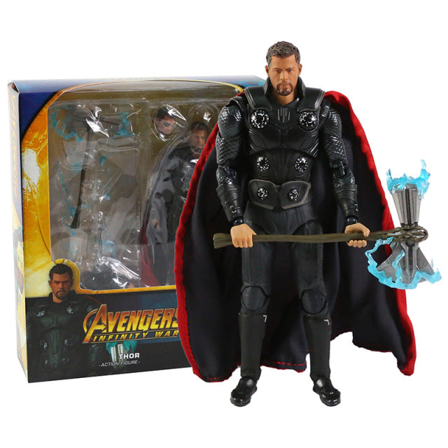 Marvel Avengers Action Figures 6": Spiderman, Thor, Ironman, Deadpool, Venom, Iron Spider by Mafex Poseable Articulating, NEW