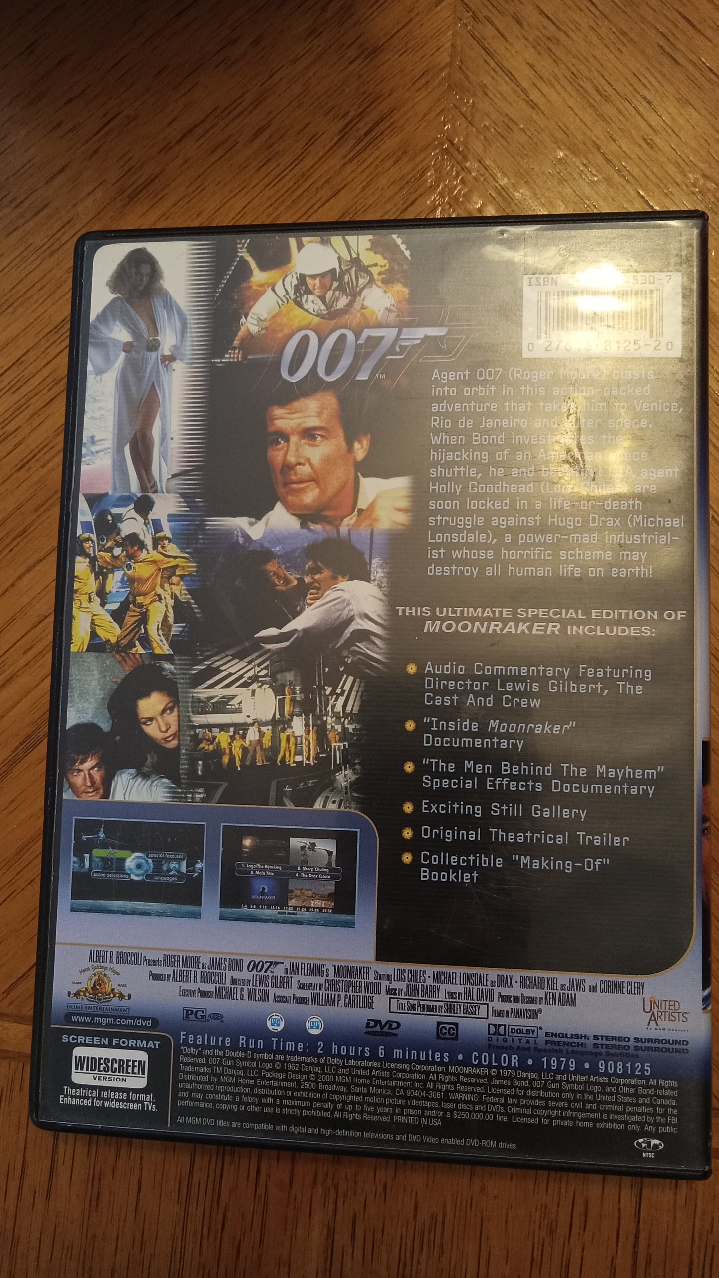 DVD Moonraker James Bond 007 Special Edition Widescreen Rated PG NEW/USED