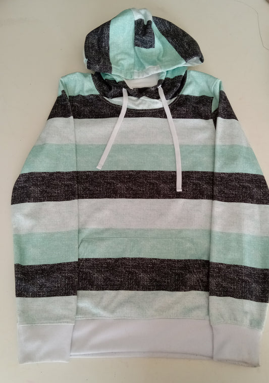 Empyre Empire EM-Tech Large Women's Hoodie Lime Green/Teal/White/Black, USED