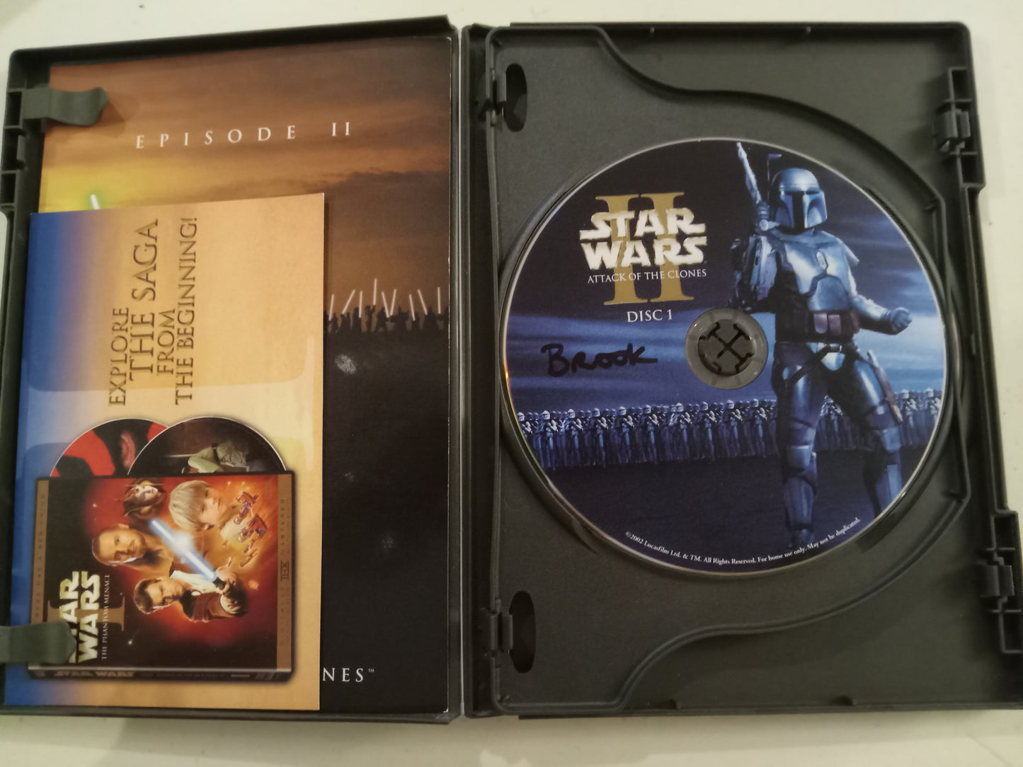 DVD: Star Wars 2, Attack OF The Clones (2002, Widescreen, Rated PG) Samuel L Jackson USED
