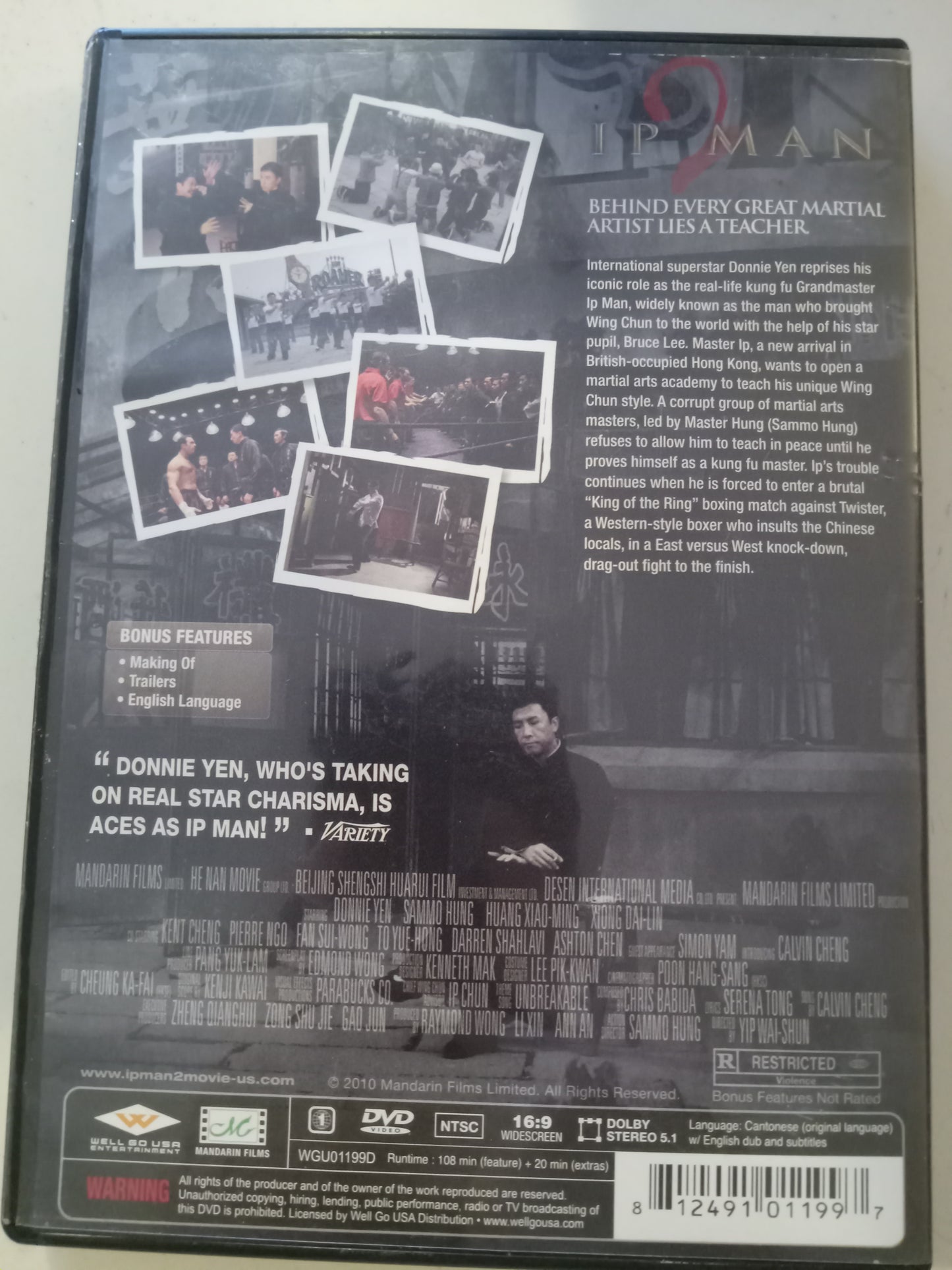 DVD: IP Man 2, Legend Of GrandMaster (2010, Widescreen, Rated R) Donnie Yen USED
