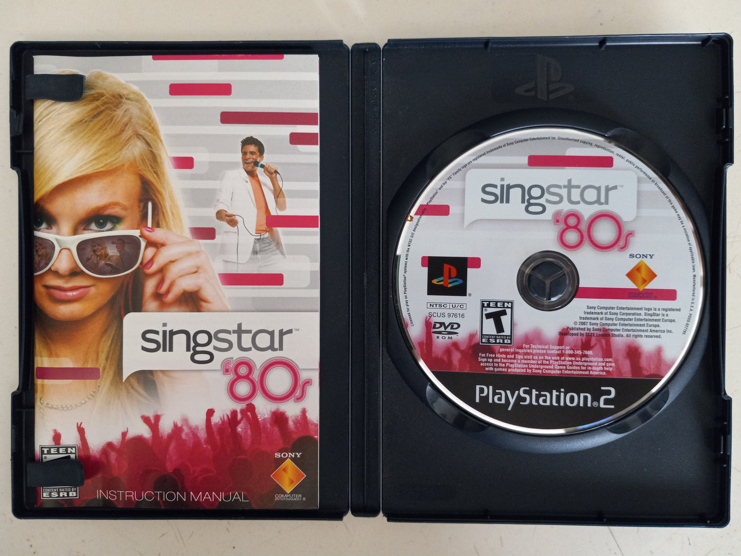 Singstar '80s Playstation 2, PS2 Video Game, Rated T, USED