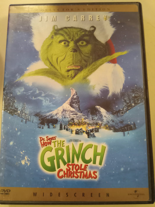 DVD: How The Grinch Stole Christmas (2001, Widescreen, Rated PG) Jim Carry USED