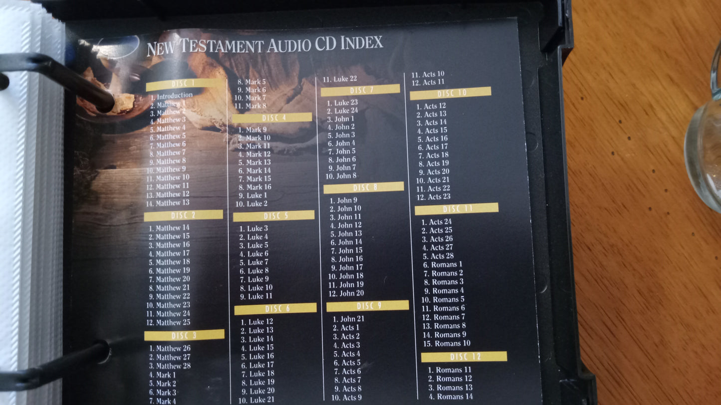 AUDIO BOOK New Testament KJV on CDs Box Set - Replacement Discs (Incomplete, Missing 3 & 11)