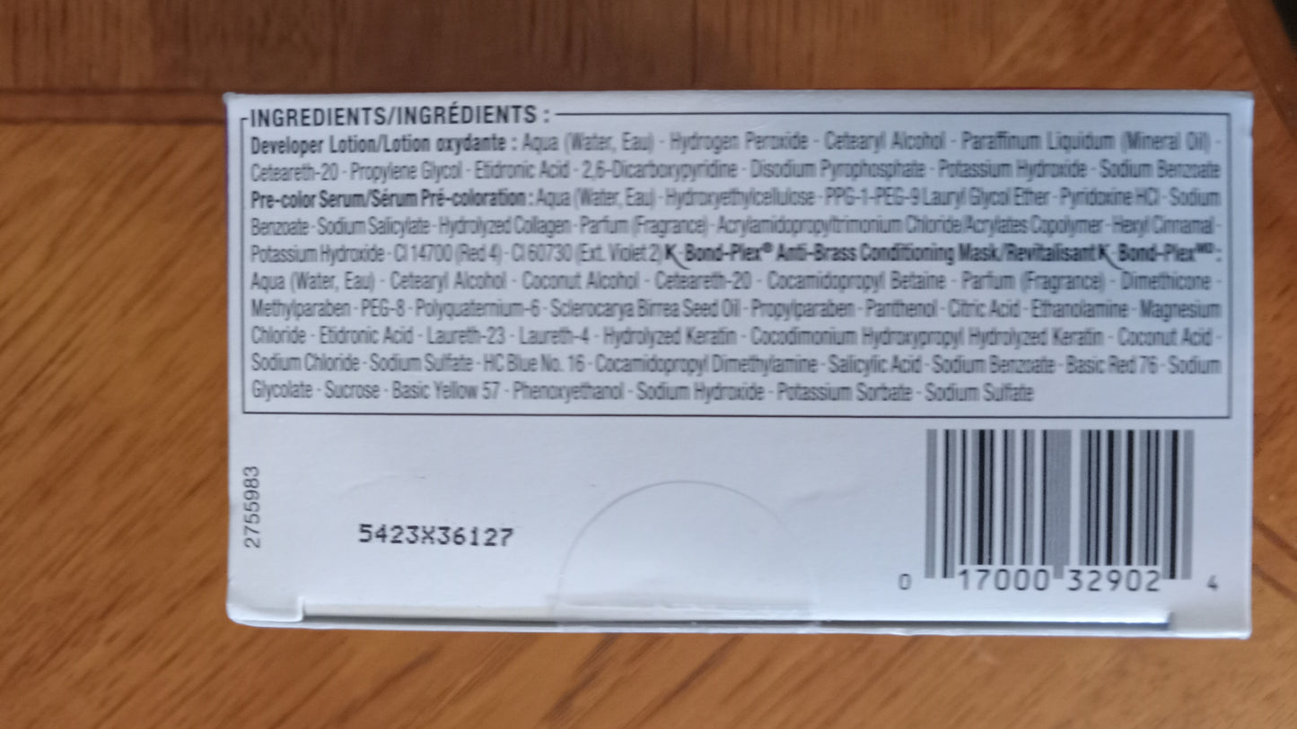 HAIR DYE Schwarzkopf Keratin Color Permanent Hair Color - 9.1 Light Ash True Blonde - NEW