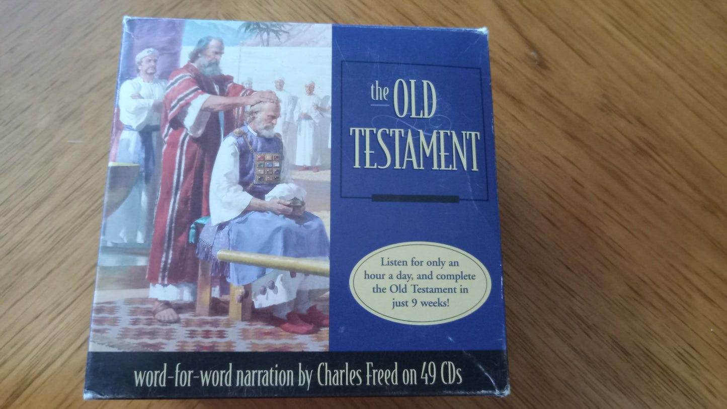 AUDIO BOOK Old Testament Word-for-Word Bible 49 CDs Box Set Narrated by Charles Freed KJV