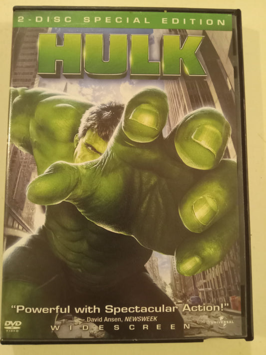 DVD: Hulk (2003, Widescreen, Rated PG-13) Eric Bana USED