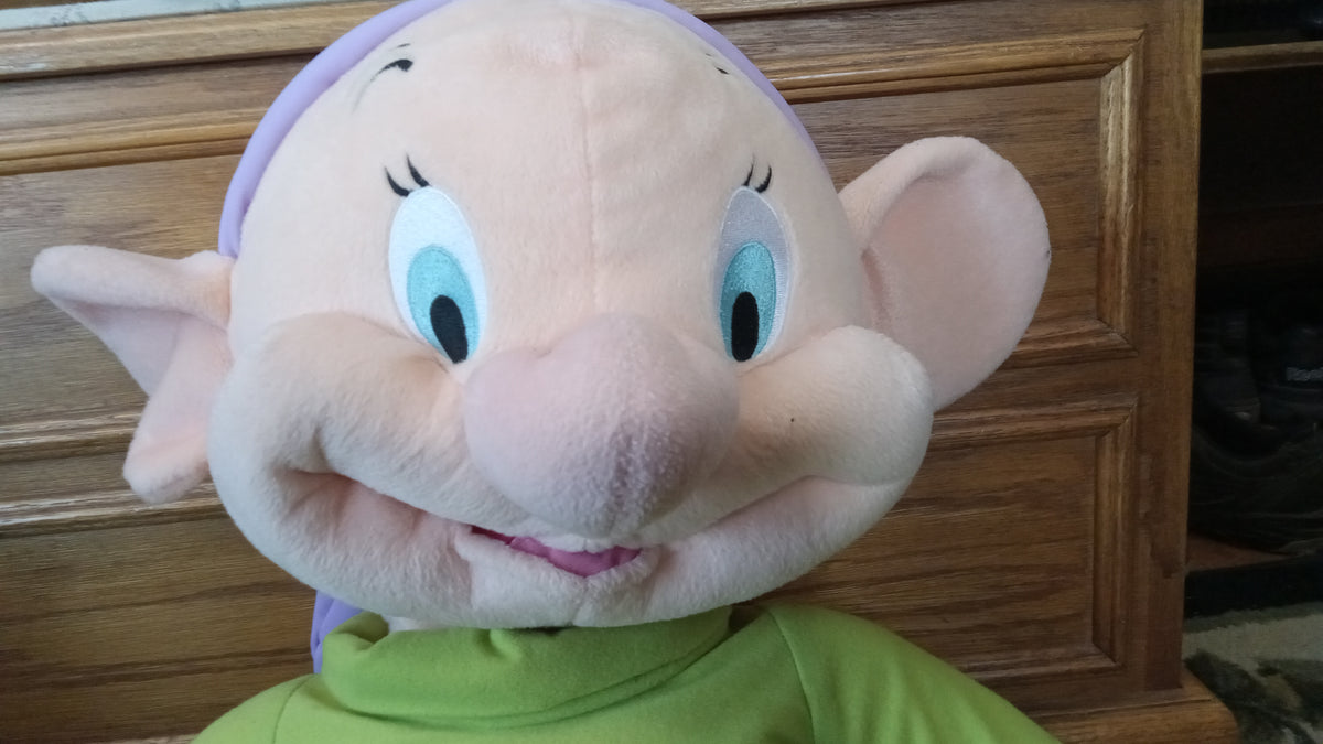 Vintage Disney Dopey Jumbo Plush 29" – Snow White and the Seven Dwarfs Stuffed Toy
