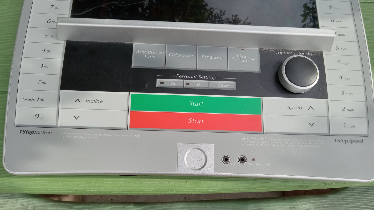 OEM NordicTrack Solaris Treadmill Display Console Panel Controller (Used)