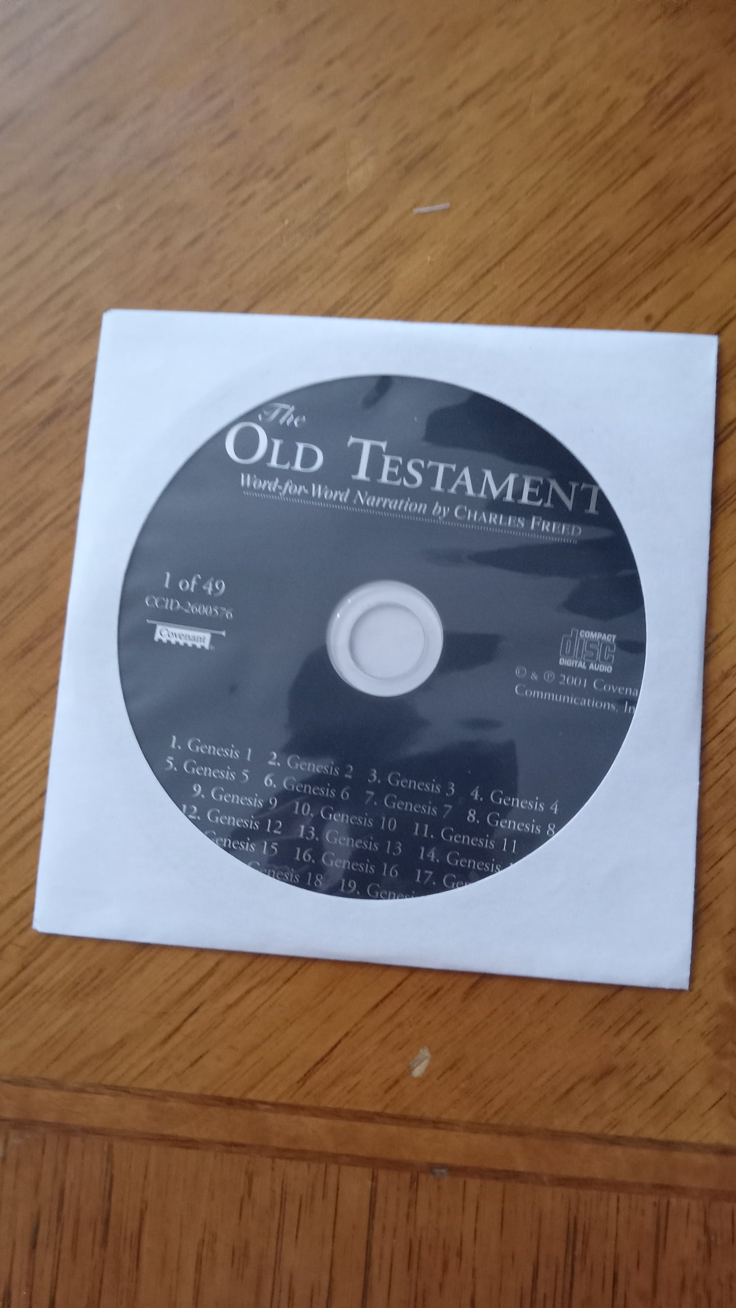 AUDIO BOOK Old Testament Word-for-Word Bible 49 CDs Box Set Narrated by Charles Freed KJV