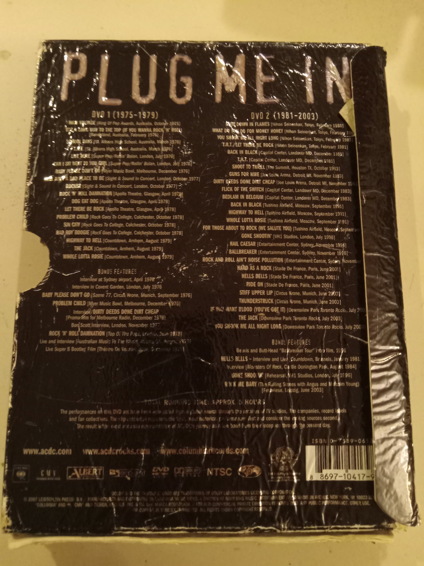 DVD: AC/DC Plug Me In (1975, Fullscreen, Not Rated) Live Performances Rock Band USED