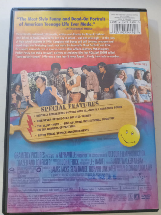 DVD: Dazed And Confused (2004, Fullscreen, Rated R) Ben Affleck USED