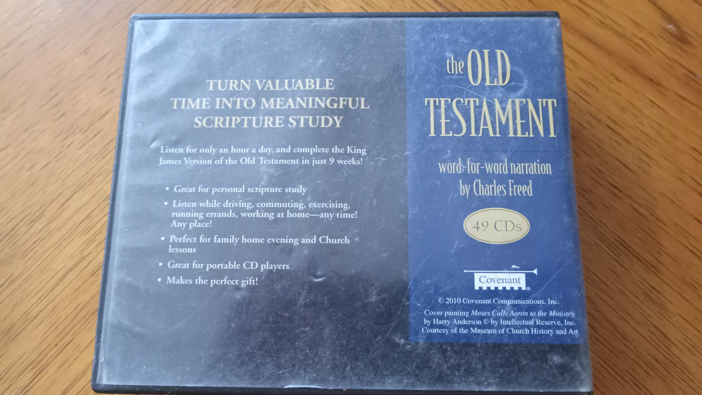 AUDIO BOOK Old Testament Bible CDs 1-25 Charles Freed Box Set Vol 1 Genesis-2nd Chronicles