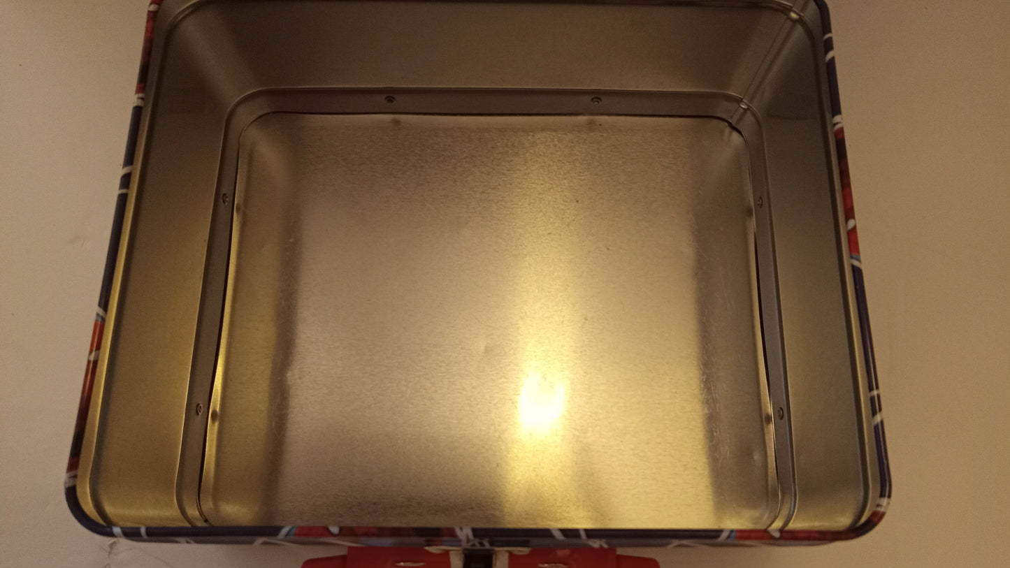 LUNCH BOX Marvel Ultimate Spider-Man "Go Spidey!" Metal Tin USED