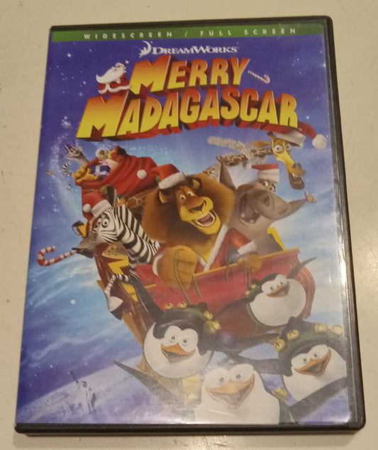 Merry Madagascar, DVD Movie, Widescreen, Not Rated, USED