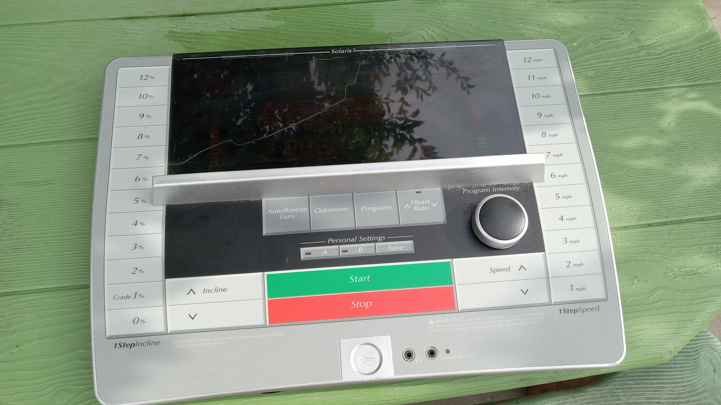 OEM NordicTrack Solaris Treadmill Display Console Panel Controller (Used)