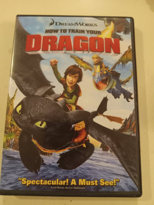DVD: How To Train Your Dragon (2010, Widescreen, Rated PG) Dreamworks Animation USED