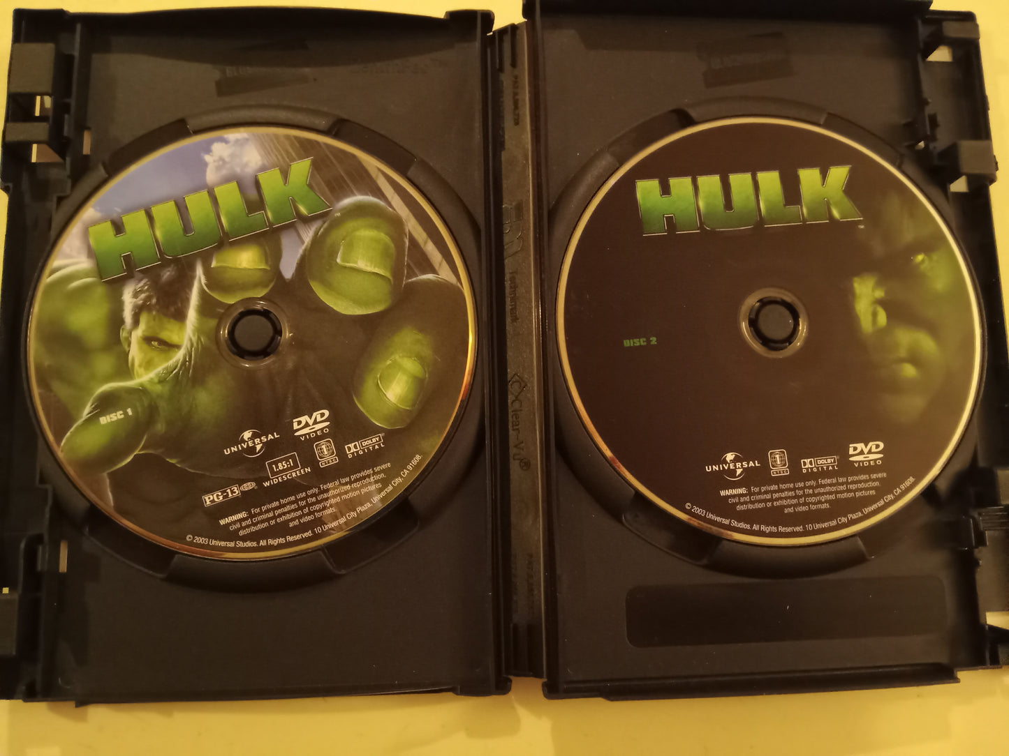 DVD: Hulk (2003, Widescreen, Rated PG-13) Eric Bana USED