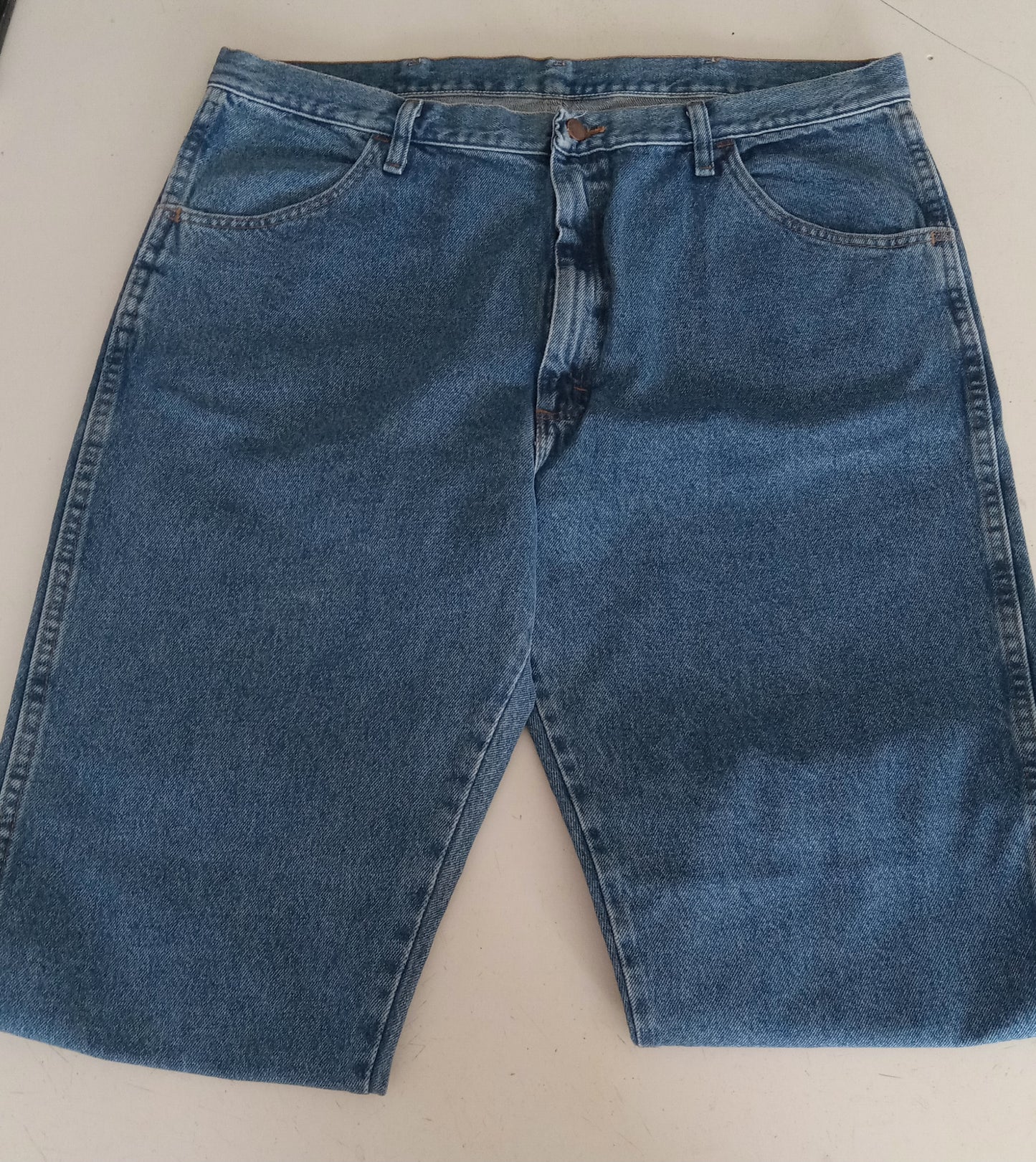 Wrangler Rustler Heavy Duty Jeans Denim Pants Mens XL 40x32, Regular Fit Straight Leg, NEW