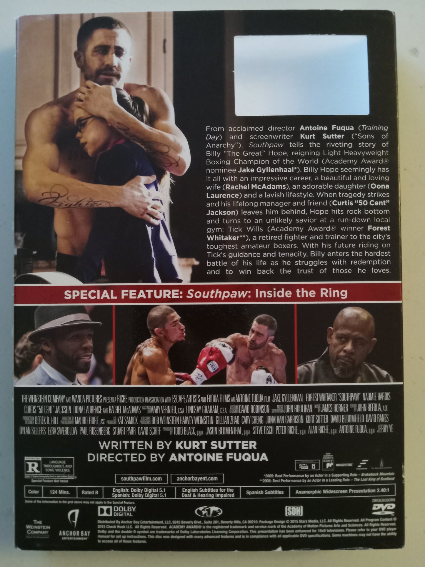 DVD: SouthPaw (2005, Widescreen, Rated R) Rachel McAdams USED