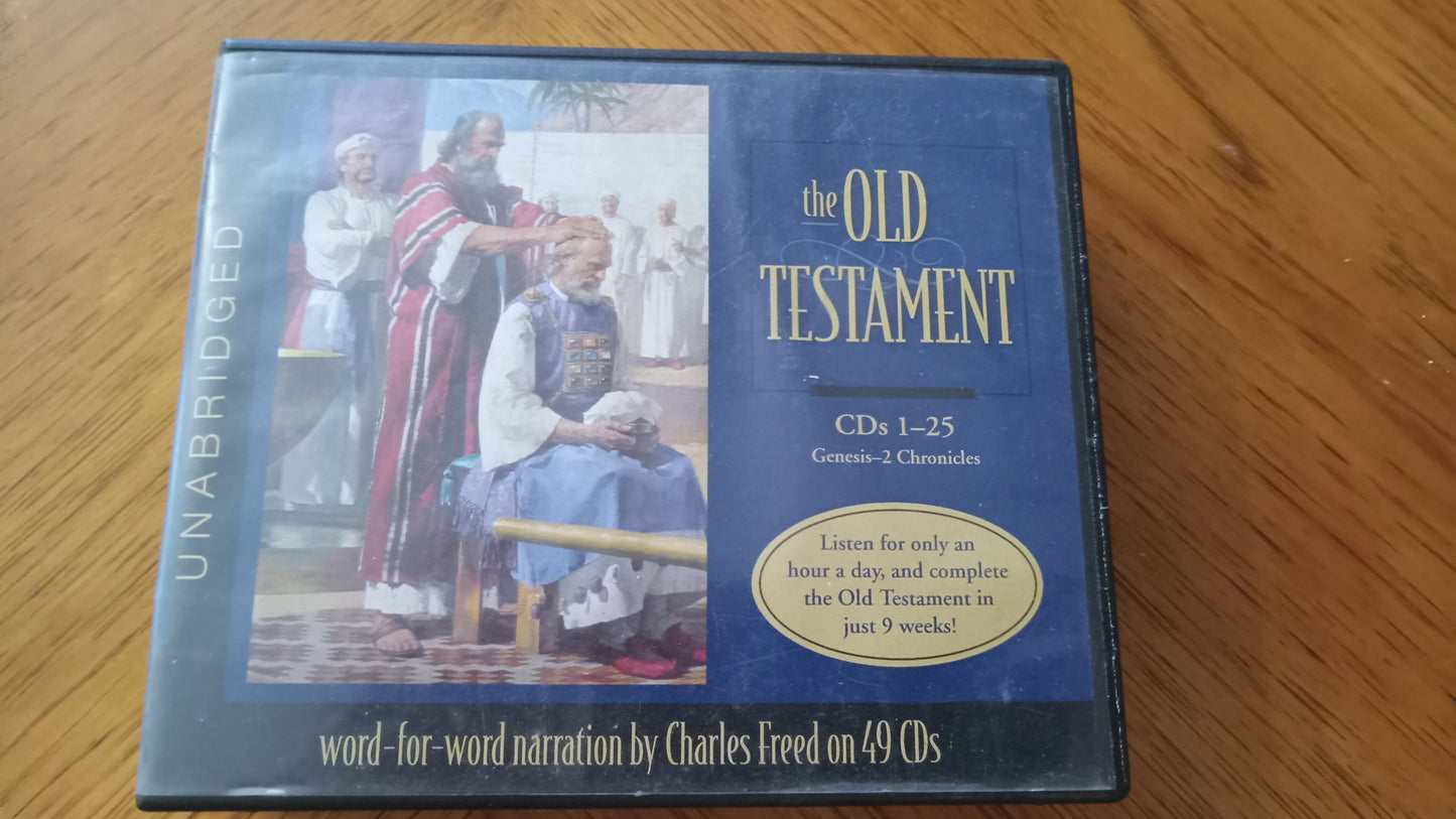 AUDIO BOOK Old Testament Bible CDs 1-25 Charles Freed Box Set Vol 1 Genesis-2nd Chronicles