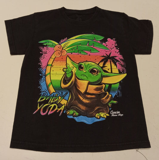 Disney Star Wars Baby Yoda, Mexico T-shirt Short Sleeves 8-10 M/M Boys, LIKE NEW