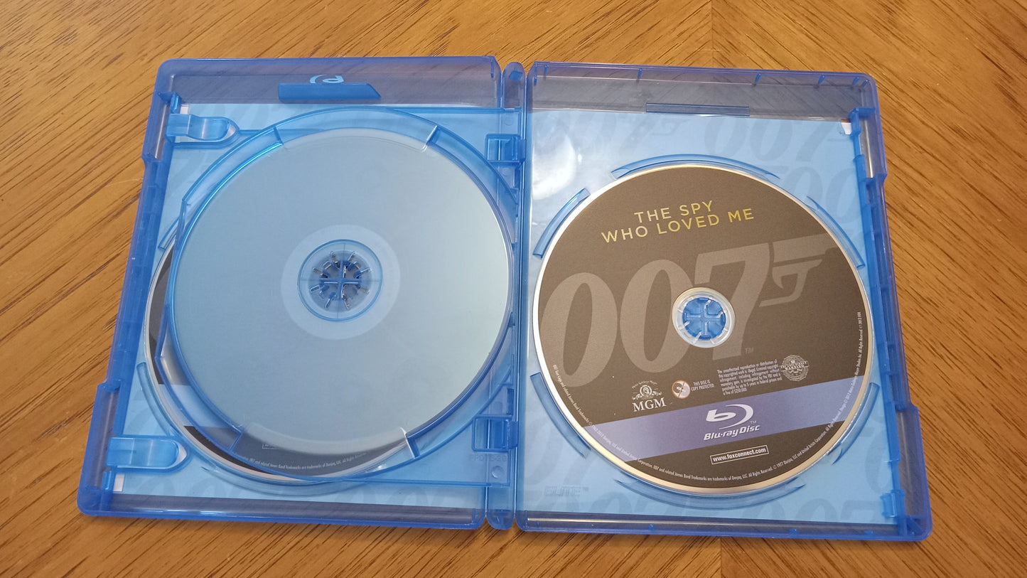 Blu-Ray James Bond, Roger Moore Collection Vol. 1, Live & Let Die, Man With Golden Gun, Spy Who Loved Me Rated PG USED