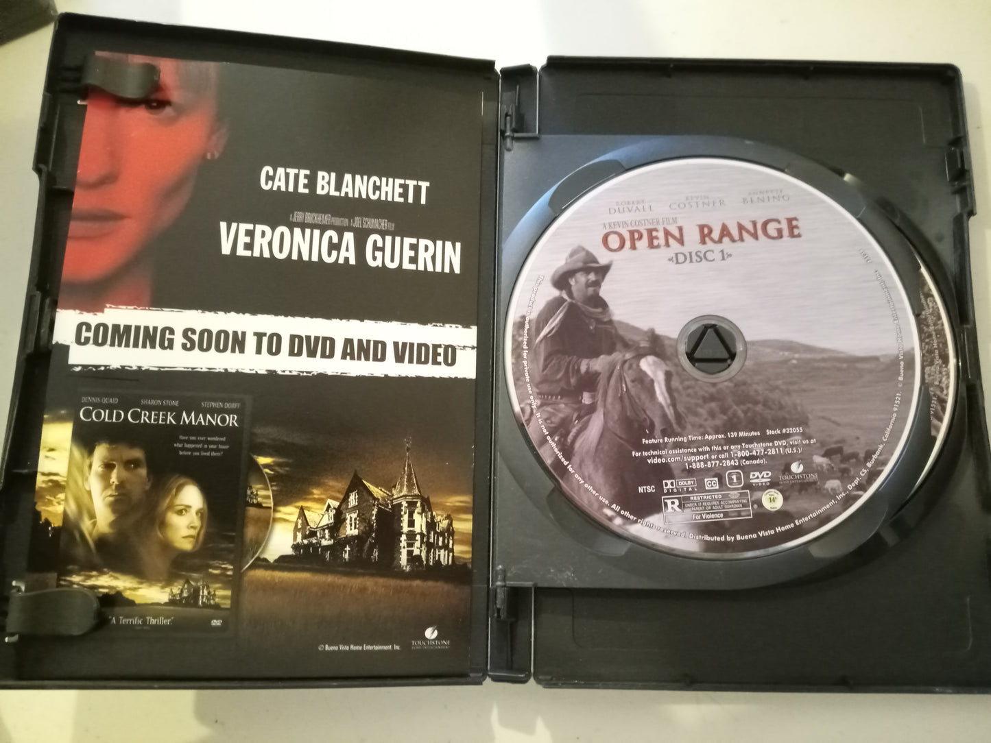 DVD: Open Range (1983, Widescreen, Rated R) Robert Duvall USED