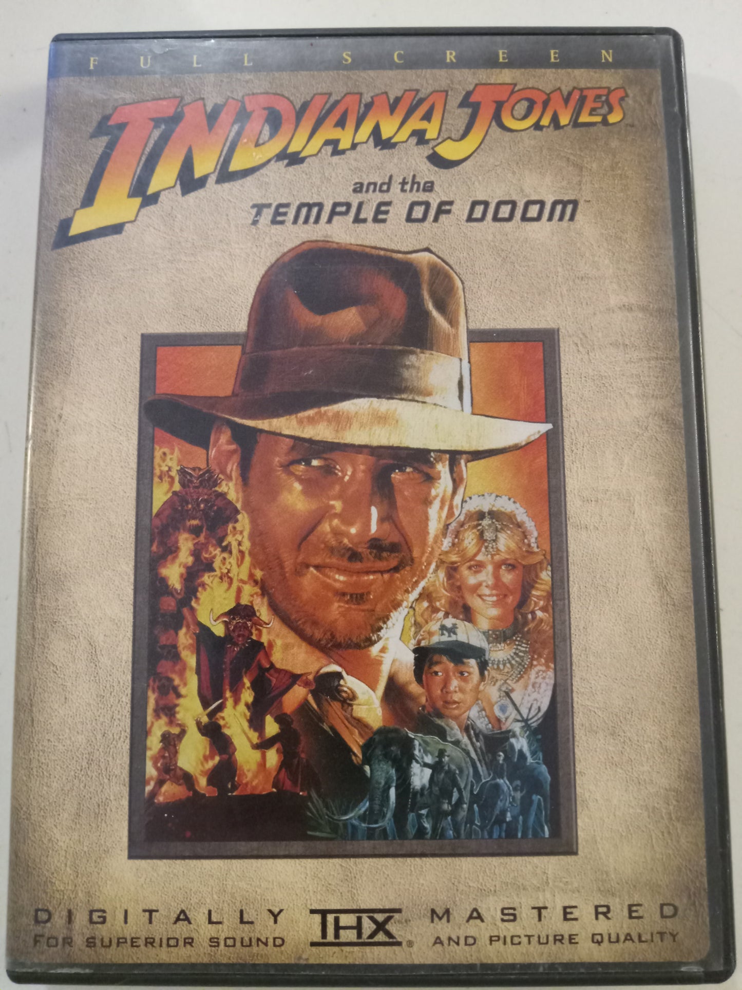 DVD: Indiana Jones And The Temple Of Doom (2003, Fullscreen Rated PG) Harrison Ford USED