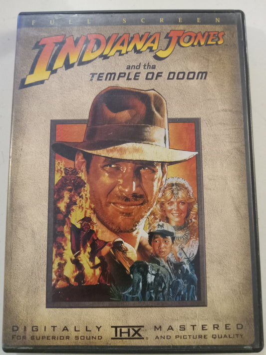 DVD: Indiana Jones And The Temple Of Doom (2003, Fullscreen Rated PG) Harrison Ford USED