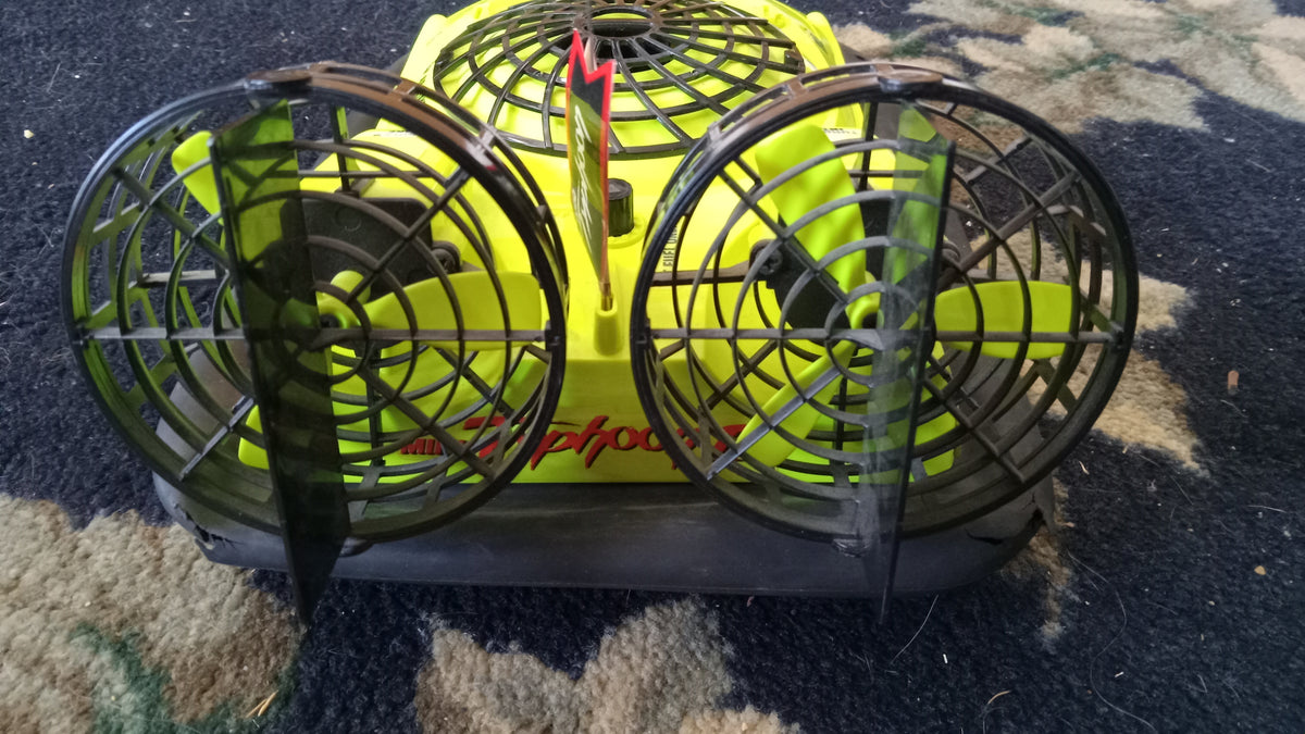 Vintage 1991 Tyco RC Typhoon II Hovercraft 9.6V Turbo with Remote Control