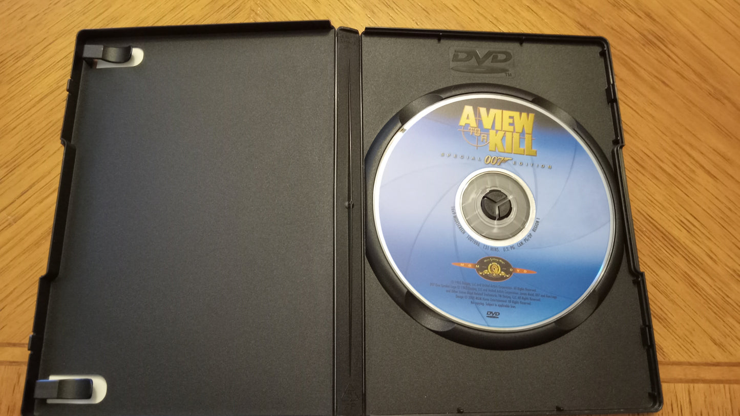 DVD A View To A Kill James Bond 007 Special Edition Widescreen Rated PG USED