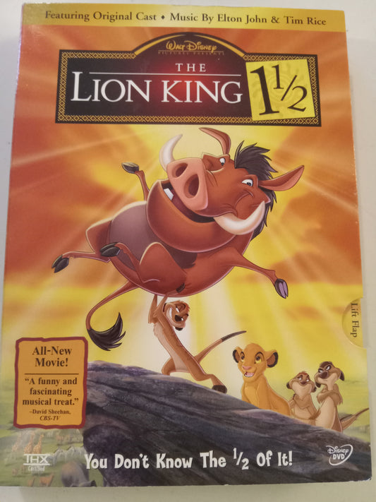 DVD: The Lion King 1 1/2 (2004, Widescreen, Rated G) Disney Animation Elton John USED