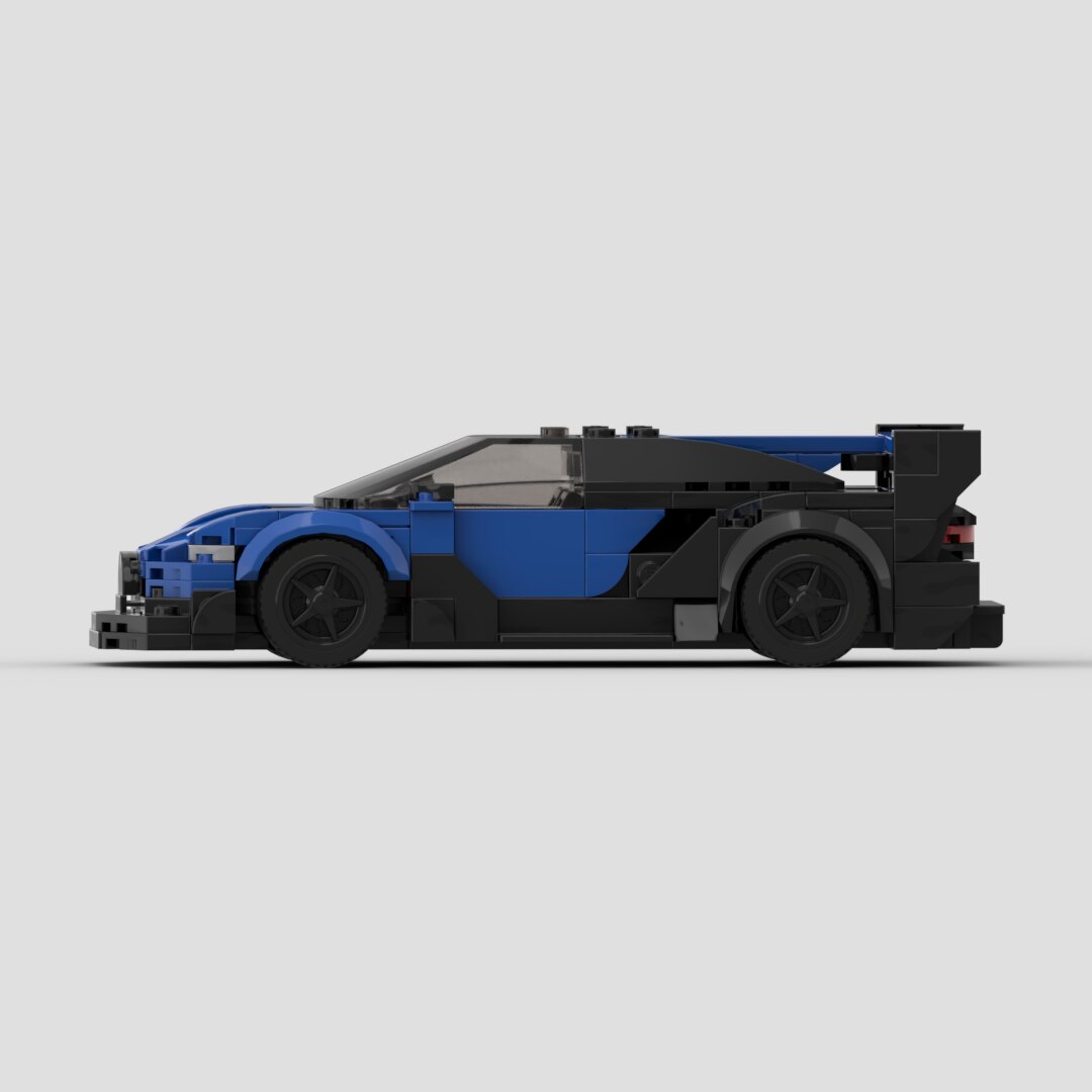 Bugatti Bolide Vision GT Racing, Building Brick Blocks, Blue Racing Car, MOC Lego Compatible Toy, AMB,  New!