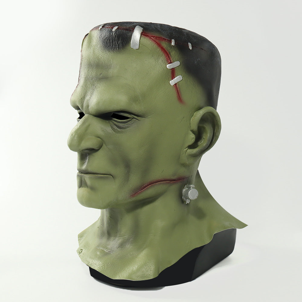Frankenstein Latex Mask Full Cover + Neck, Halloween Costume Accessory Cosplay NEW
