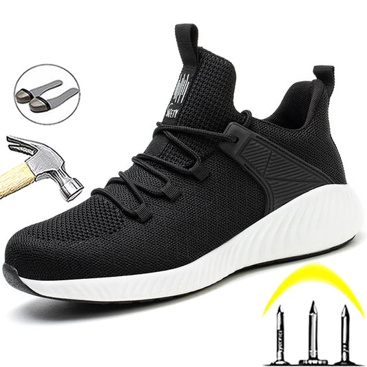 Men Protective Work Shoes Steel Toe Puncture Resistant NEW